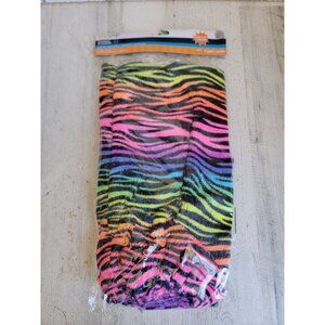 Rainbow animal print light up leg warmers Halloween costume